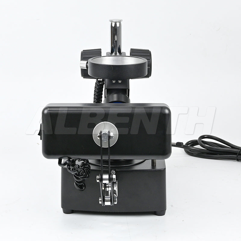 VG2 Diamond/Jewelry Metal Unique Adjustable Microscope Stand With Darkfield Attachment Transmission and Reflection Light