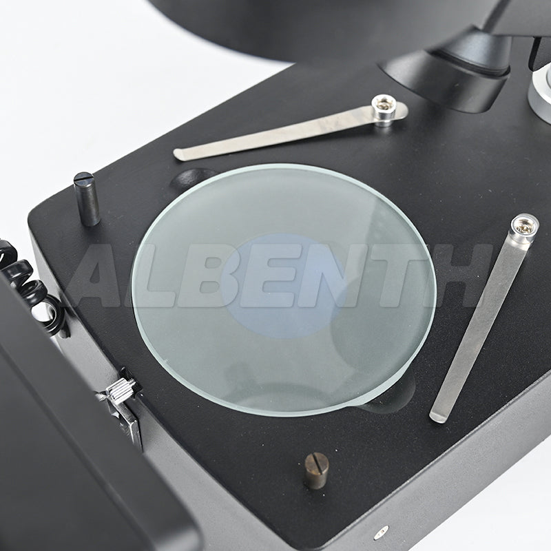 VG2 Diamond/Jewelry Metal Unique Adjustable Microscope Stand With Darkfield Attachment Transmission and Reflection Light