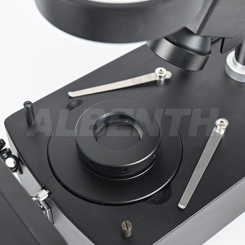 VG2 Diamond/Jewelry Metal Unique Adjustable Microscope Stand With Darkfield Attachment Transmission and Reflection Light