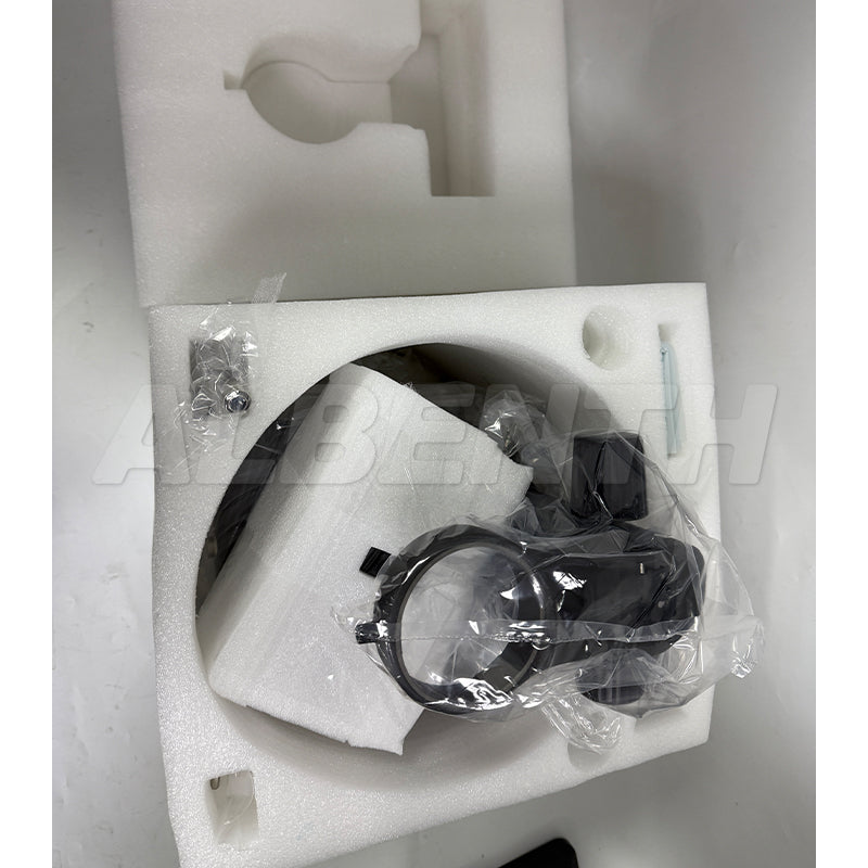 Rotating Gem Stereo Microscope Stand with Darkfield Stage Transmitted and Incident Light, Tiltable 325° Rotatable Base