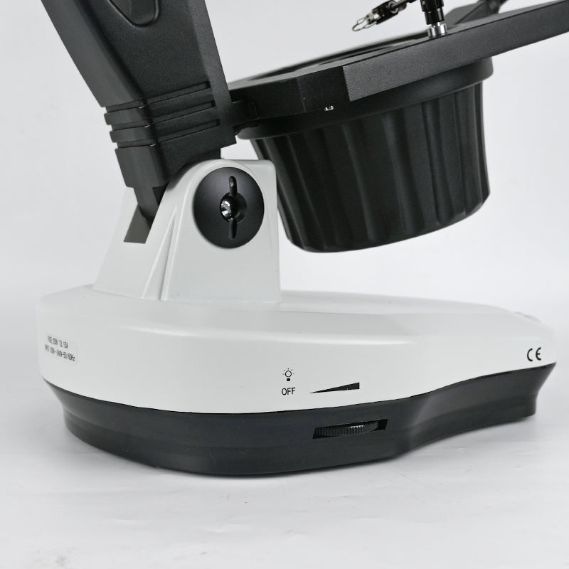 Albenth 6.7X-45X Magnification Professional Advanced Jewel Gem Zoom Binocular Stereo Microscope on Track Stand
