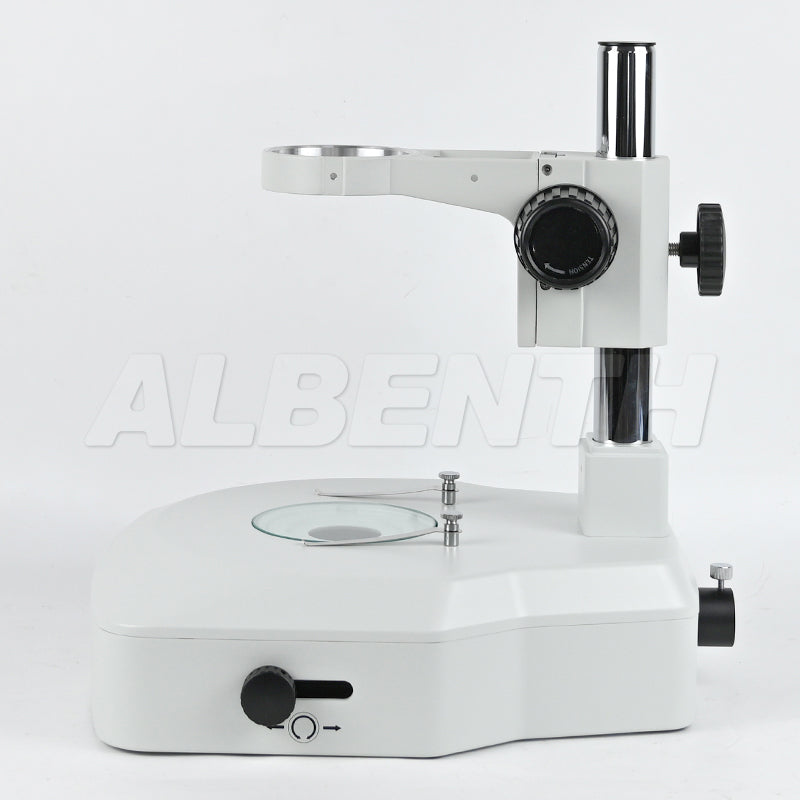VL-2FLS Brightfield And Darkfield Diascopic 5W Fiber Diascopic Illumination Microscope Stand With 360° Rotating Mirror