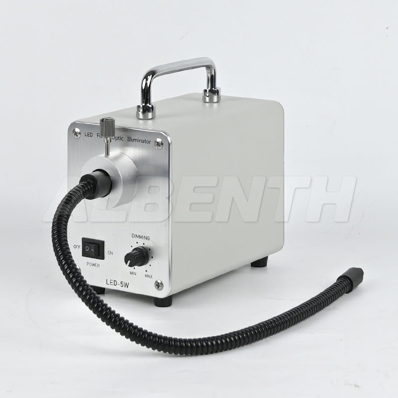 VL-2FLS Brightfield And Darkfield Diascopic 5W Fiber Diascopic Illumination Microscope Stand With 360° Rotating Mirror
