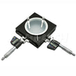 Albenth XY 25x25mm Mechanical Measurement Stage for Microscopes with Digital Micrometer Head and stage clips