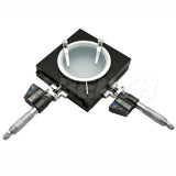 Albenth XY 25x25mm Mechanical Measurement Stage for Microscopes with Digital Micrometer Head and stage clips