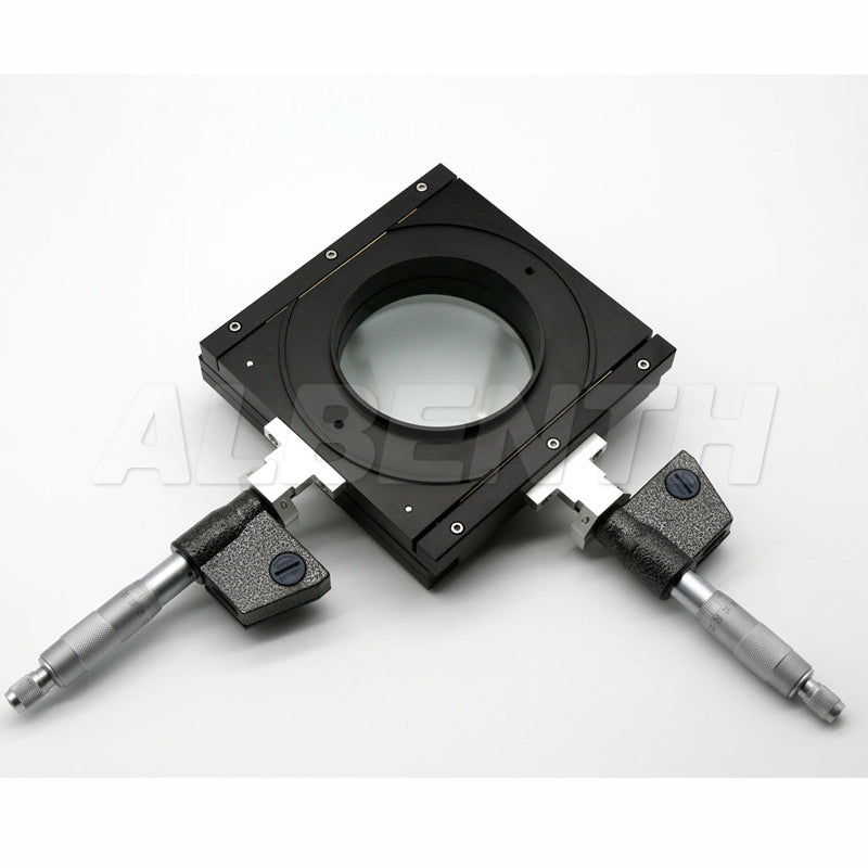 Albenth XY 25x25mm Mechanical Measurement Stage for Microscopes with Digital Micrometer Head and stage clips