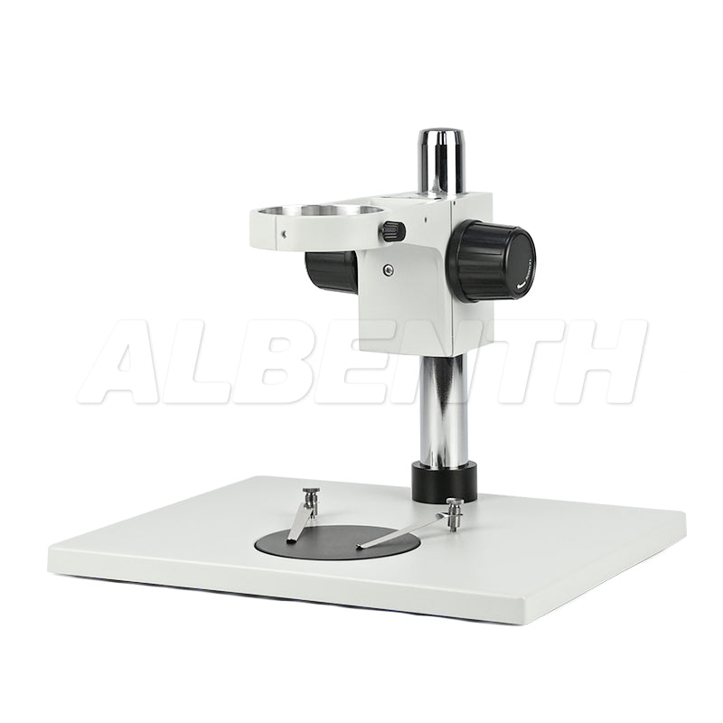Soporte de mesa de microscopio super grande - 76 estante de enfoque y placa de trabajo blanca / negra