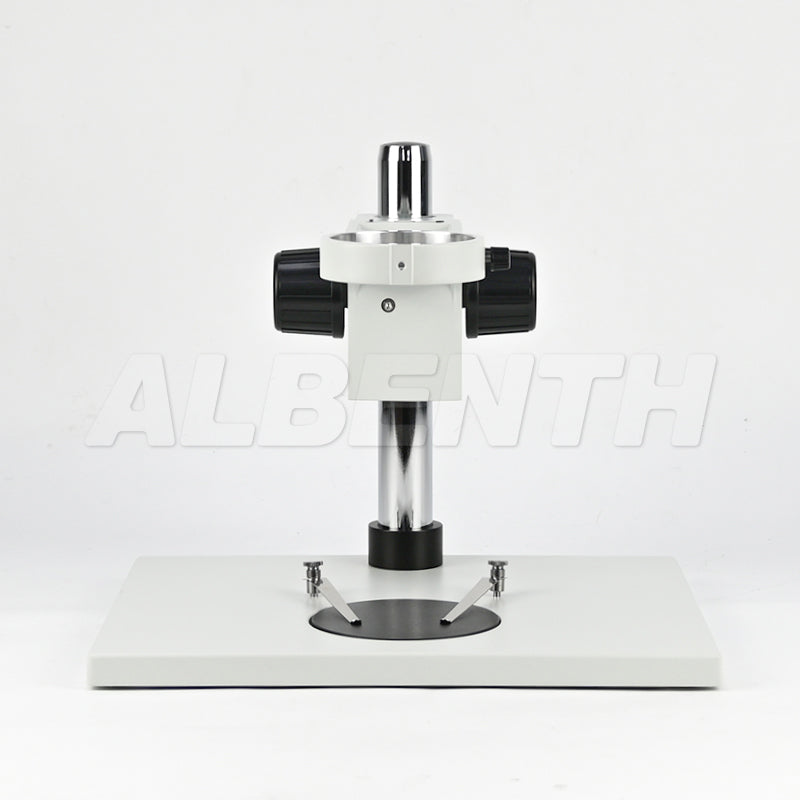 Soporte de mesa de microscopio super grande - 76 estante de enfoque y placa de trabajo blanca / negra