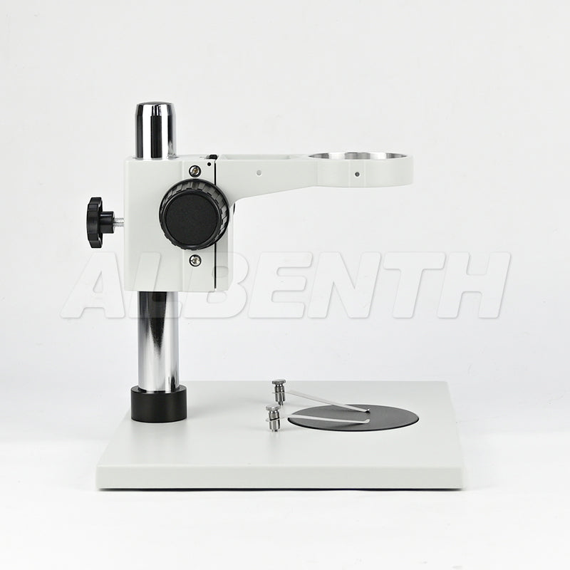 Soporte de mesa de microscopio super grande - 76 estante de enfoque y placa de trabajo blanca / negra