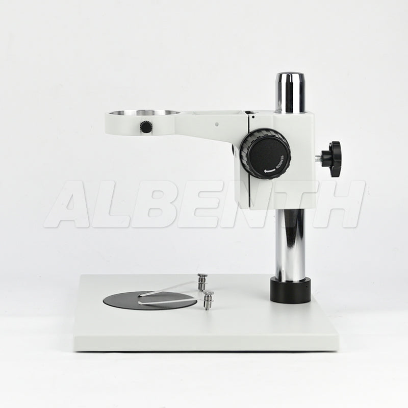 Soporte de mesa de microscopio super grande - 76 estante de enfoque y placa de trabajo blanca / negra