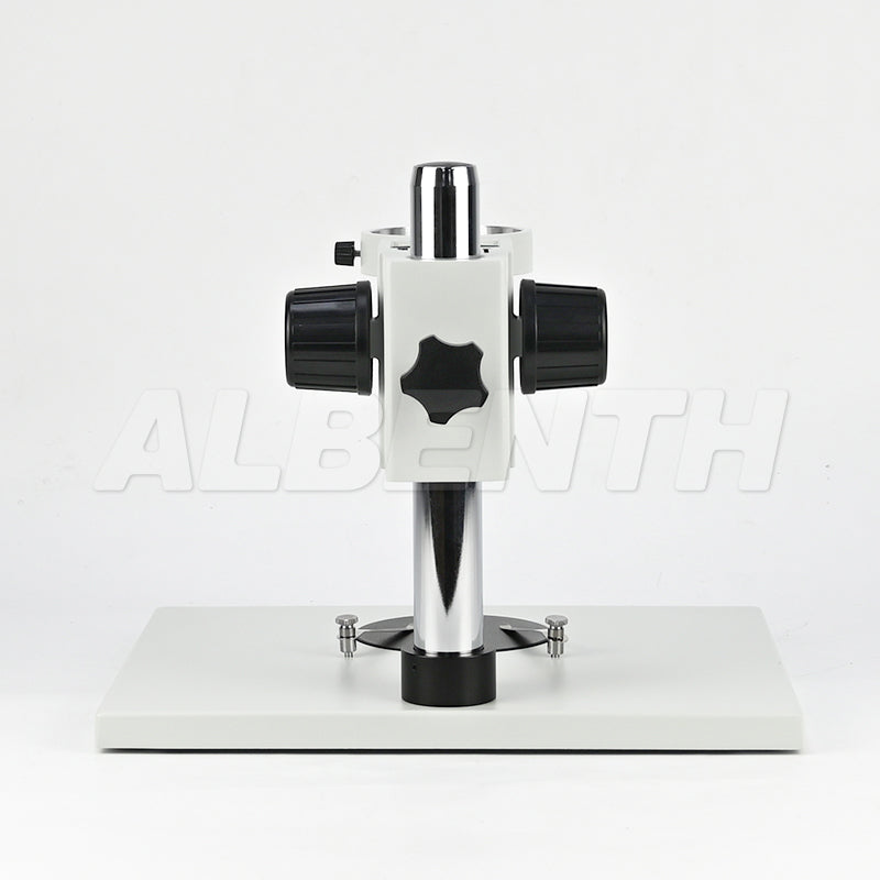 Soporte de mesa de microscopio super grande - 76 estante de enfoque y placa de trabajo blanca / negra