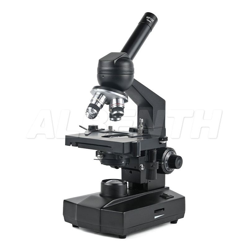 Albenth 40X-1600X Magnification Student Monocular Compound Biological Microscope
