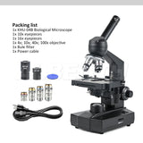 Albenth 40X-1600X Magnification Student Monocular Compound Biological Microscope