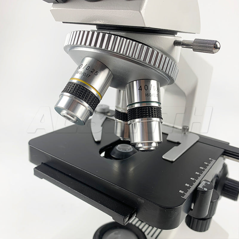 Microscopio binoculare composto biologico del piano 40x-1600x con illuminazione a LED