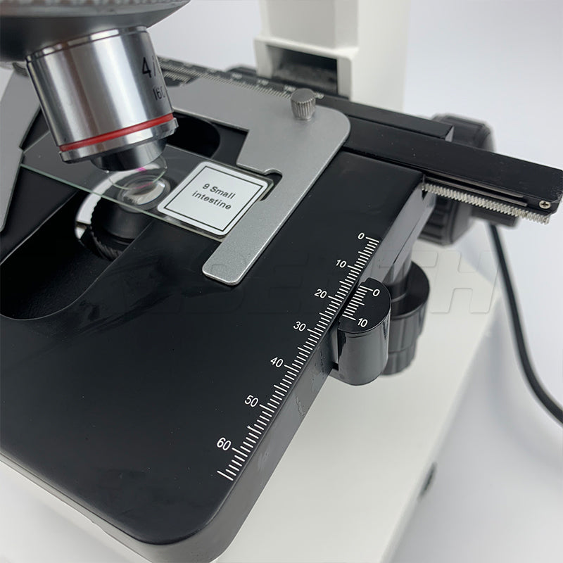 Microscopio binoculare composto biologico del piano 40x-1600x con illuminazione a LED