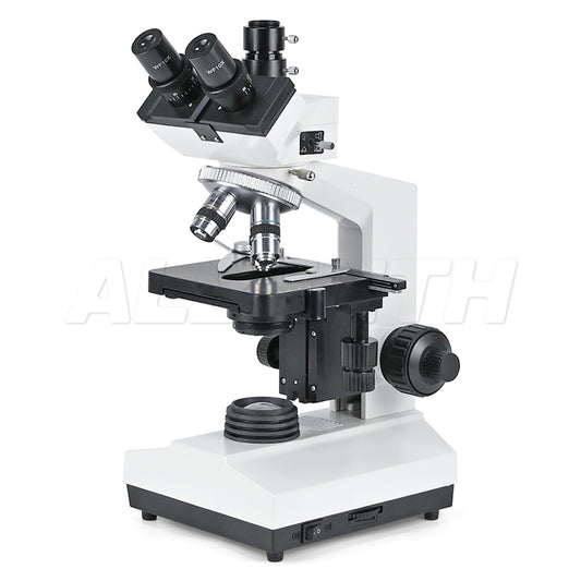 Microscopio trinoculare del composto biologico del piano 40x-1600x con illuminazione a LED