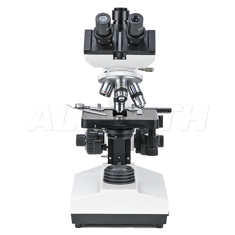 Albenth 40X-1600X Plan Biological Compound Trinocular Microscope with LED Illumination