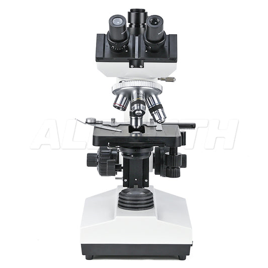 Microscopio trinoculare del composto biologico del piano 40x-1600x con illuminazione a LED