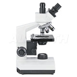 Albenth 40X-1600X Plan Biological Compound Trinocular Microscope with LED Illumination