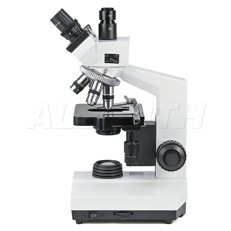 Albenth 40X-1600X Plan Biological Compound Trinocular Microscope with LED Illumination
