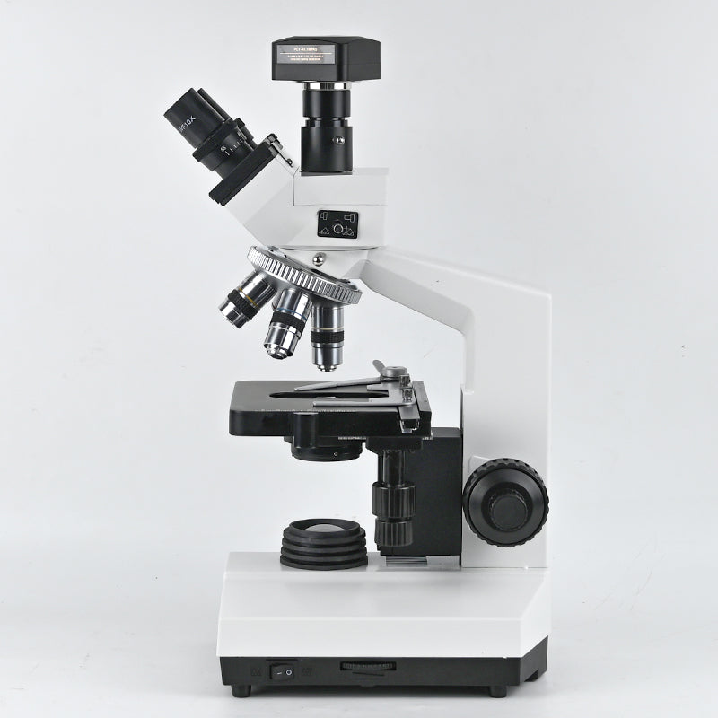 Albenth 40X-1600X FHD Digital Trinocular Biological Lab Microscope With 5MP Camera, 10X 16X Eyepieces, Micrometer Suitable For Laboratories, School Education, Hospital Testing