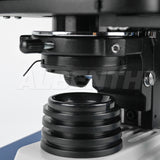 Albenth 2MP/4MP 10" Screen LCD Professional Digital Trinocular Biological Microscope, LED Light 40X-2500X Magnification, Two-Layer Mechanical Stage