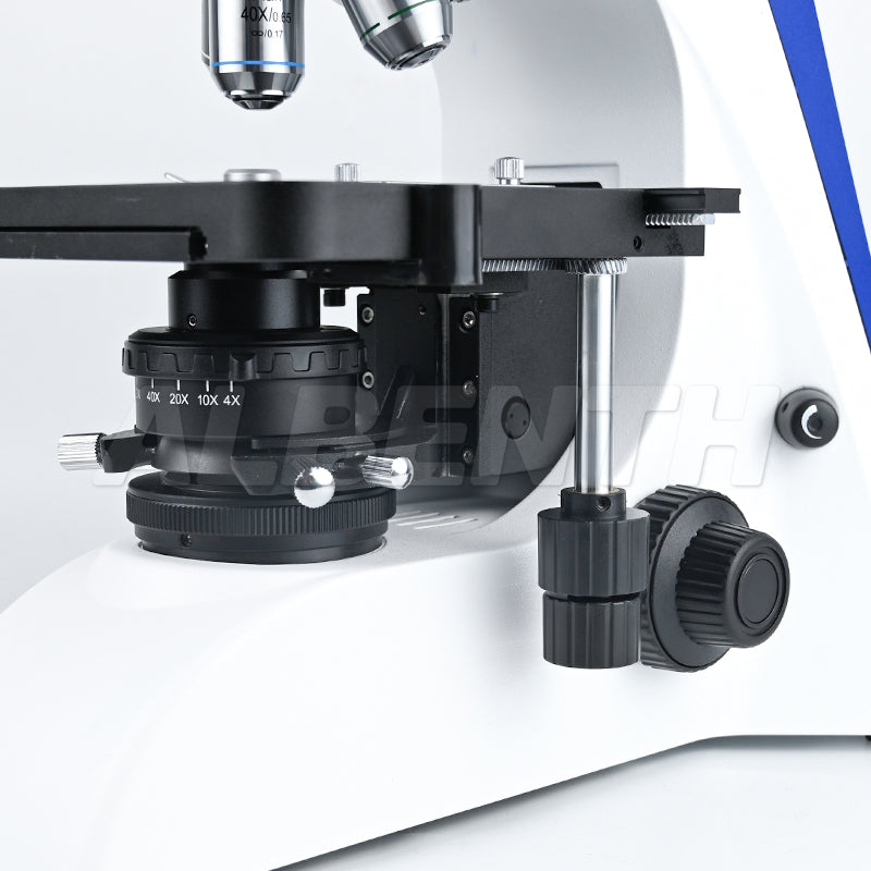 Albenth 40x-1000x Infinity Optical System Biological Binocular Microscope with LED Koehler Illumination and Quintuple Nosepiece