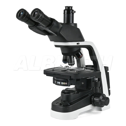 Albenth KHU-360T 40X-1000X Bright Field Infinity Trinocular Biological Microscope With Integrated Mechanical Stage LED Lamp Professional Microscope  For Medical Research Laboratory