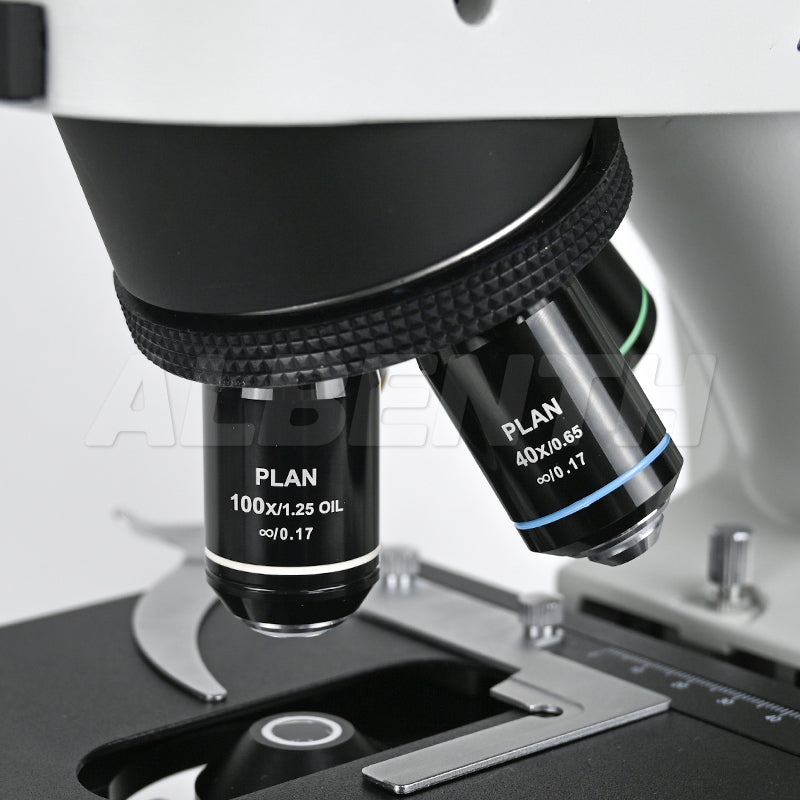 100X-1000X Fluorescence Microscope With LED Fluorescence  Module Koehler Condenser