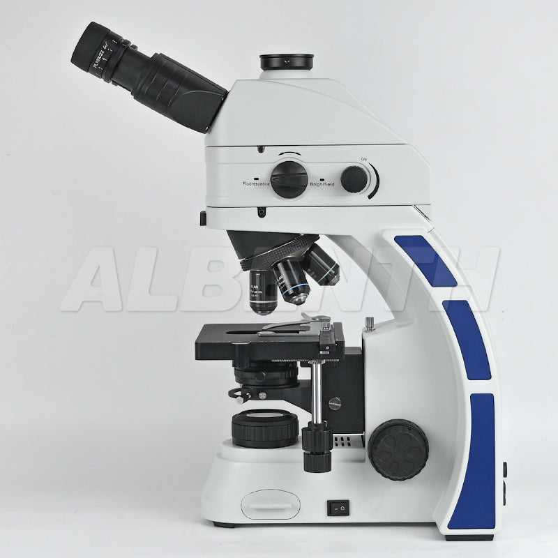 100X-1000X Fluorescence Microscope With LED Fluorescence  Module Koehler Condenser