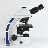 Albenth 40X-1000X Professional Trinocular Research Level Biological Microscope With Infinity Plan Achromatic Objective Coaxial Mechanical Stage LED Transmission Illuminator Koehler Condenser C-type Camera Adapter
