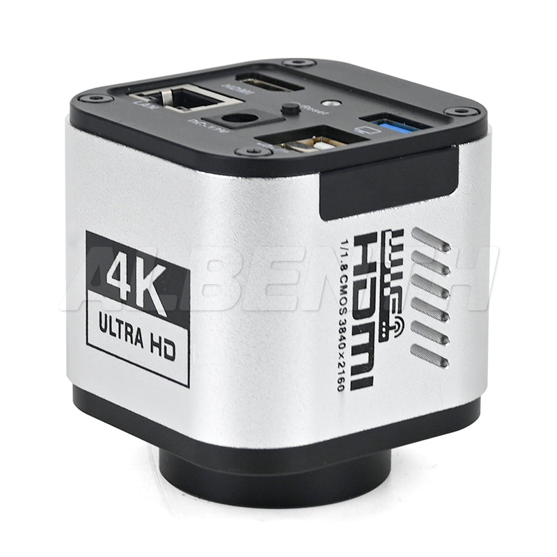4K UHD 30FPS WiFi Digital Microscope Camera With HDMI, USB, WiFi LAN Output, C-mount For Industrial Detection