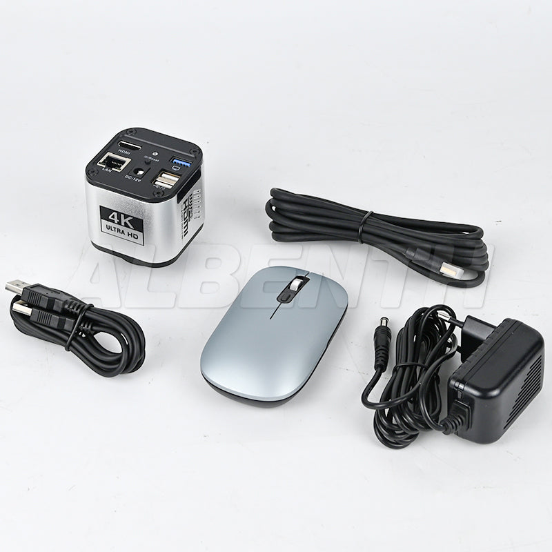 4K UHD 30FPS WiFi Digital Microscope Camera With HDMI, USB, WiFi LAN Output, C-mount For Industrial Detection
