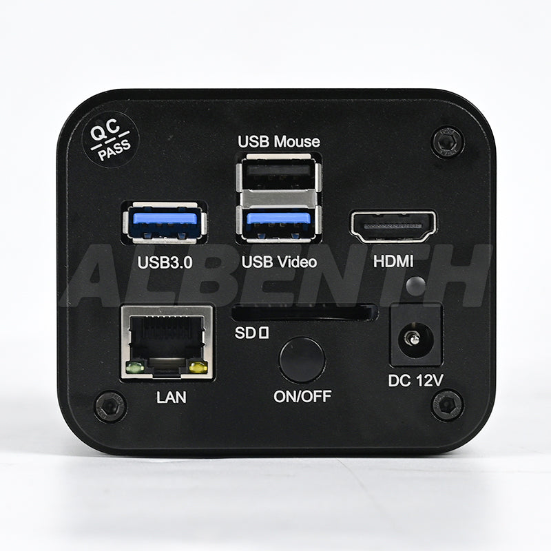 8MP 4K 60FPS Digital Microscope Camera With HDMI, WIFI, LAN, USB Output, Windows, OSx, Linux Systems
