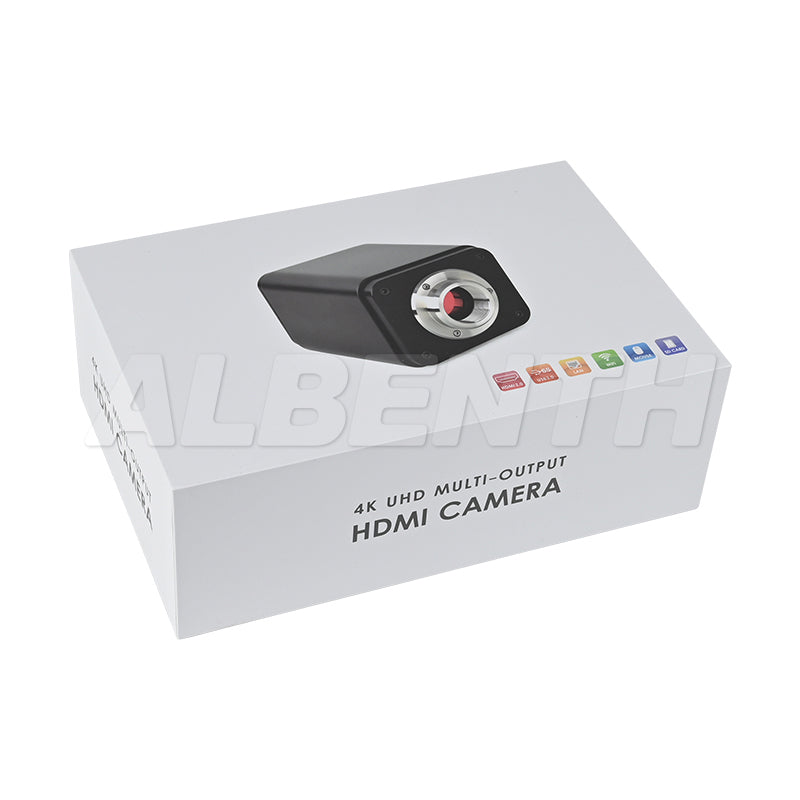 8MP 4K 60FPS Digital Microscope Camera With HDMI, WIFI, LAN, USB Output, Windows, OSx, Linux Systems