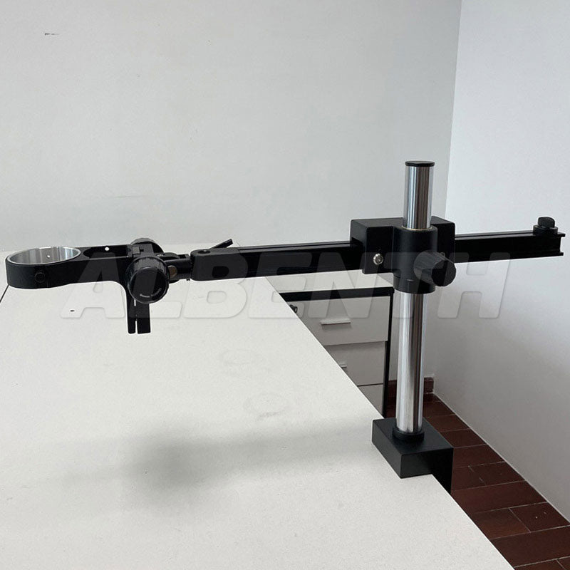 Single Gliding Arm Boom Stand with C-Clamp and 76mm Focus Block