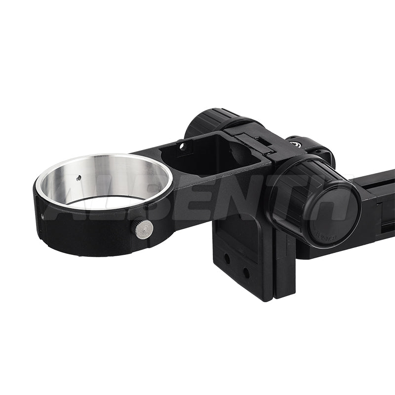 Soporte de pluma de brazo de un solo deslizamiento para microscopios- con bloque de enfoque de 76 mm