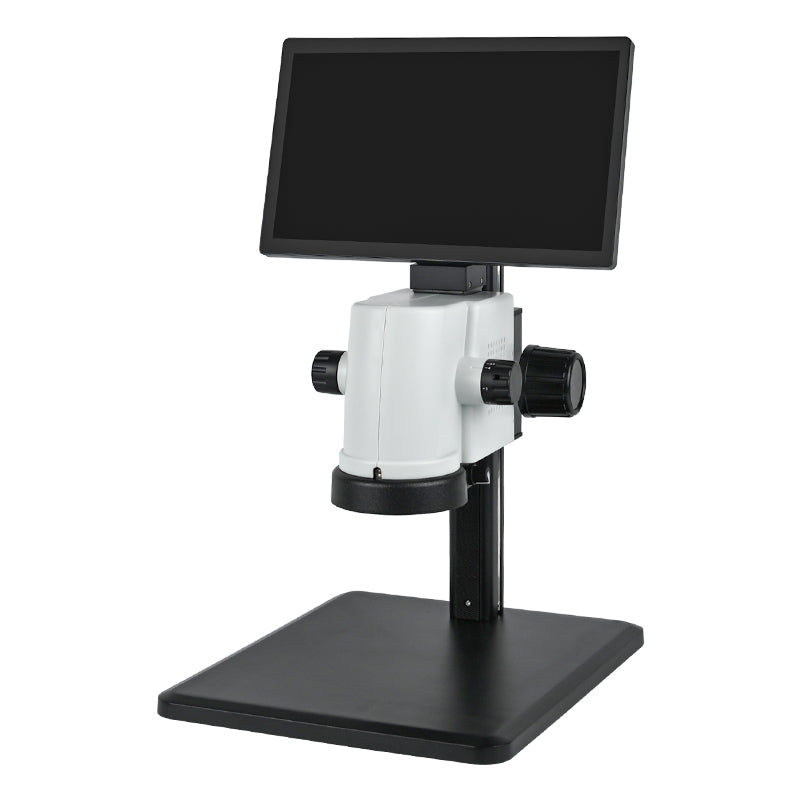 0.7X-4.5X Zoom Range Video Stereo Microscope Built-in 5MP Camera With 12 Inch LCD Screen