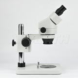 Albenth 7-45X Binocular Zoom Stereo Microscope Pillar Stand Microscope With 0.5X Auxiliary Lens