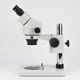 Albenth 7-45X Binocular Zoom Stereo Microscope Pillar Stand Microscope With 0.5X Auxiliary Lens