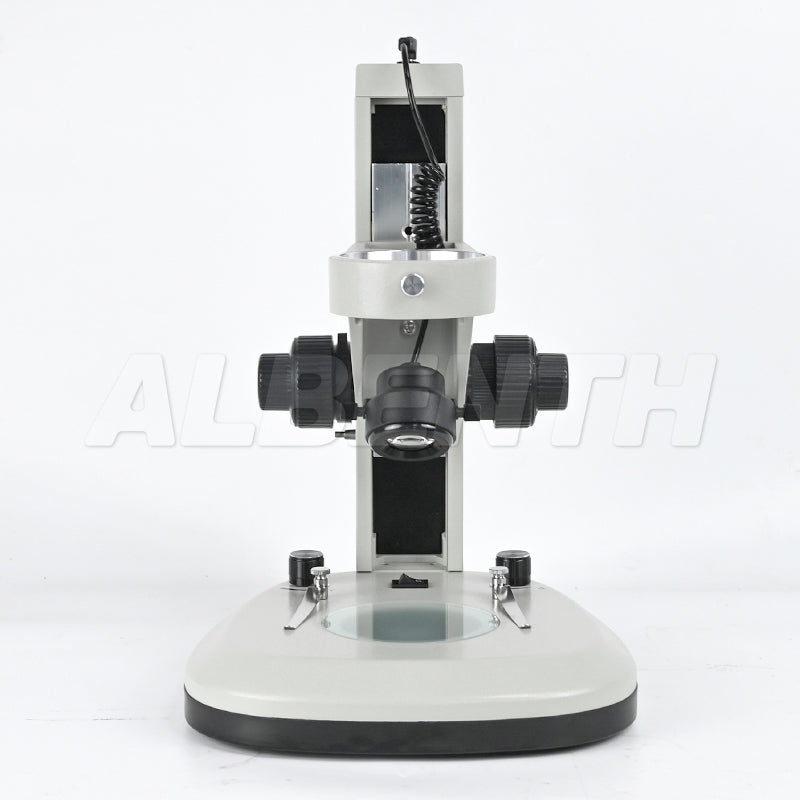 Microscope Track Stand With Coarse Fine Adjustment 76mm Focusing Rack Top and Bottom LED Light (Separate Dimmable) For Stereo Microscope