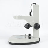 Microscope Track Stand With Coarse Fine Adjustment 76mm Focusing Rack Top and Bottom LED Light (Separate Dimmable) For Stereo Microscope