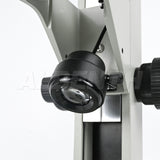 Microscope Track Stand With Coarse Fine Adjustment 76mm Focusing Rack Top and Bottom LED Light (Separate Dimmable) For Stereo Microscope
