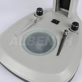 Microscope Track Stand With Coarse Fine Adjustment 76mm Focusing Rack Top and Bottom LED Light (Separate Dimmable) For Stereo Microscope