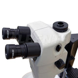 Albenth 7.5-135X Research Grade Stereo Trinocular Microscope With Track Stand and Main objective