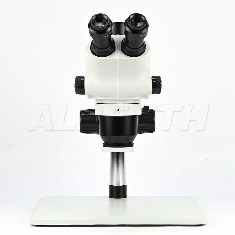 Albenth 6.5X-65X Stereo Trinocular Microscope with Super Large Microscope Table Stand