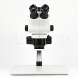 Albenth 6.5X-65X Stereo Trinocular Microscope with Super Large Microscope Table Stand