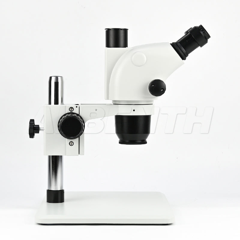 Albenth 6.5X-65X Stereo Trinocular Microscope with Super Large Microscope Table Stand