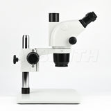 Albenth 6.5X-65X Stereo Trinocular Microscope with Super Large Microscope Table Stand