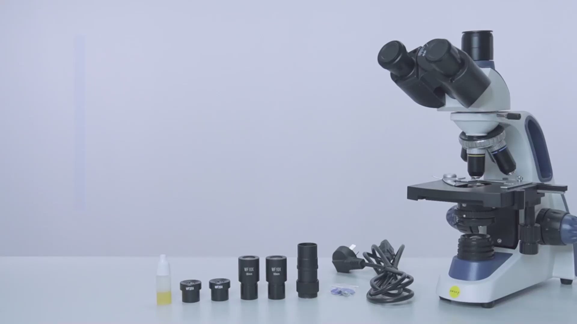 SWIFT SW380T Microscope 40X-2500X, Trinocular Compound Laboratory Microscope for Research with WF 10X/25X, Mechanical Table, Ultra-Precise Focus, Camera Compatible